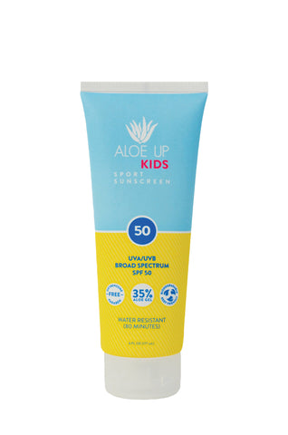 Aloe Up Kids Sunscreen Lotion SPF50+ Aloe Up Dunedin New Zealand