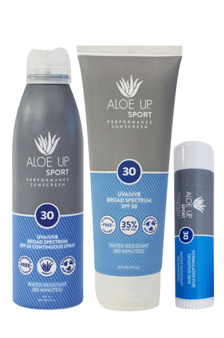 Aloe Up Sport Sunscreen SPF30 Essential Pack
